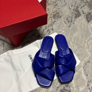 Salvatore Ferragamo Royal Blue Women's Sandals